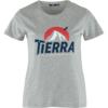 Tierra ORGANIC COTTON EVEREST TEE W Damen T-Shirt DEEP NAVY - GREY MELANGE