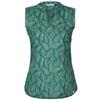 FRILUFTS COCORA SL SHIRT Damen Outdoor Bluse BURNT OLIVE - MALACHITE GREEN AOP BICOLORED