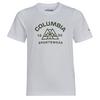 Columbia MOUNT ECHO SHORT SLEEVE GRAPHIC SHIRT Kinder Funktionsshirt COLLEGIATE NAVY - WHITE, PEAKED B