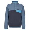 Patagonia M' S LW SYNCH SNAP-T P/O Herren Fleecepullover NEW VISIONS: NEW NAVY - SMOLDER BLUE