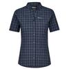 Jack Wolfskin NORBO S/S SHIRT W Damen Outdoor Bluse VIBRANT RED CHECK - NIGHT BLUE CHECKS