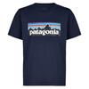 Patagonia K' S P-6 LOGO T-SHIRT Kinder T-Shirt MILLED YELLOW - NEW NAVY