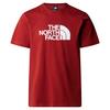 The North Face M S/S EASY TEE Herren T-Shirt TNF MEDIUM GREY HEATHER - IRON RED