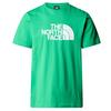The North Face M S/S EASY TEE Herren T-Shirt IRON RED - OPTIC EMERALD