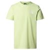 The North Face M S/S SIMPLE DOME TEE Herren T-Shirt TNF WHITE - ASTRO LIME
