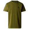 The North Face M S/S SIMPLE DOME TEE Herren T-Shirt TNF WHITE - FOREST OLIVE