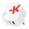 SKROSS EURO USB CHARGER AC65PD WITH USB-C CABLE Reisestecker WEIß - WEIß